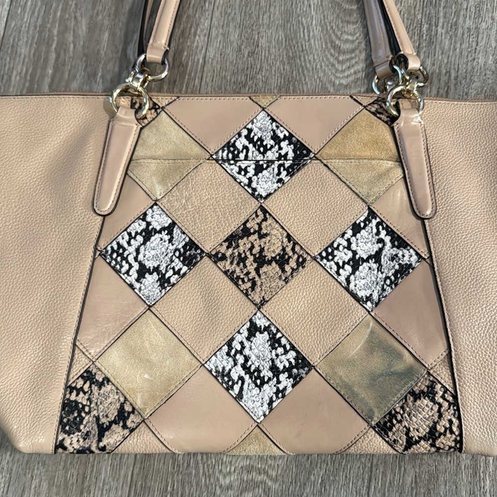 Coach Snake Patchwork Ava Tote - image 8